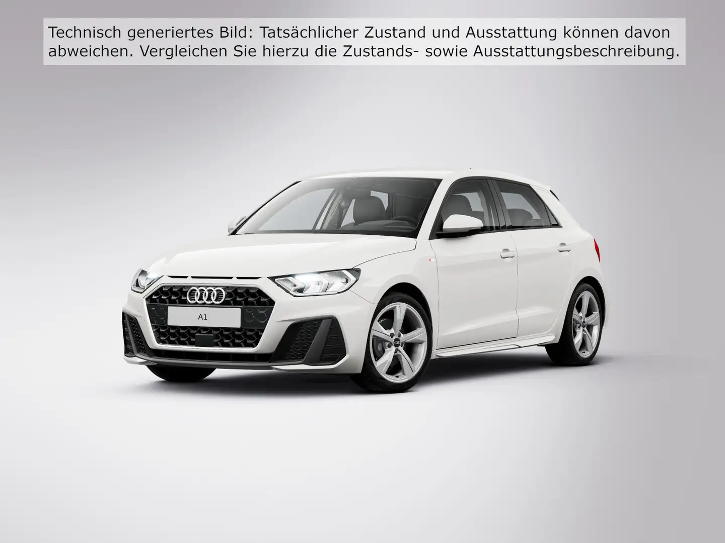 Audi A1 30 TFSI ADVANCED LM17 SPORTSITZE SI Blanc - 2