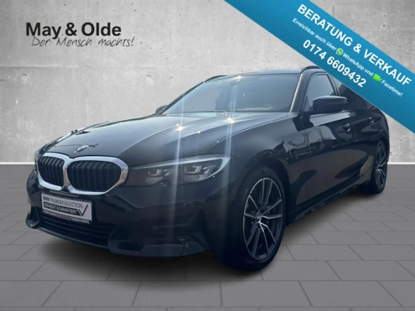 BMW 330 d Touring Aut Sport-Line LED Navi Sitzhzg Schwarz - 1