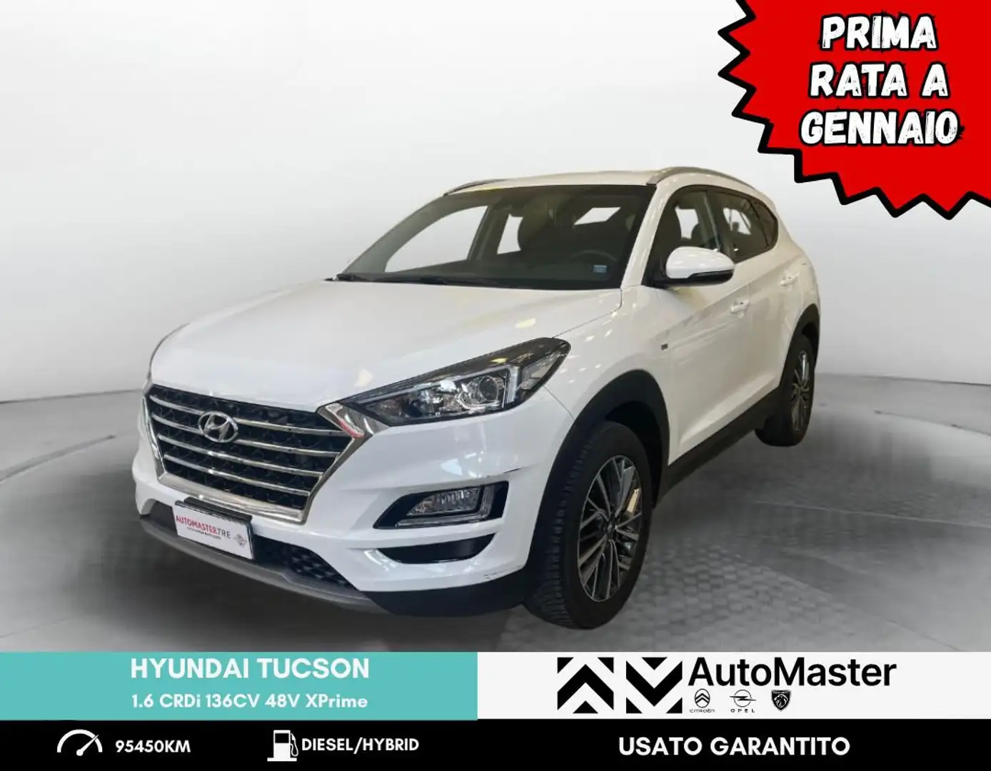 Hyundai TUCSON Tucson 1.6 CRDi 136CV 48V XPrime - NEOPATENTATI Weiß - 1