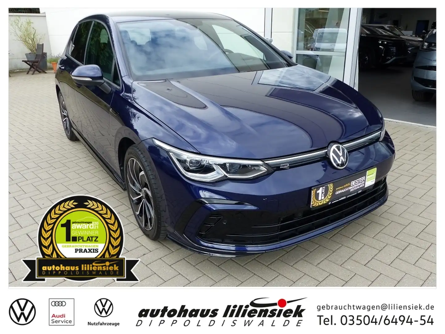 Volkswagen Golf 8 1.5 eTSI DSG R-Line *LED*PDC*Navi* Bleu - 1