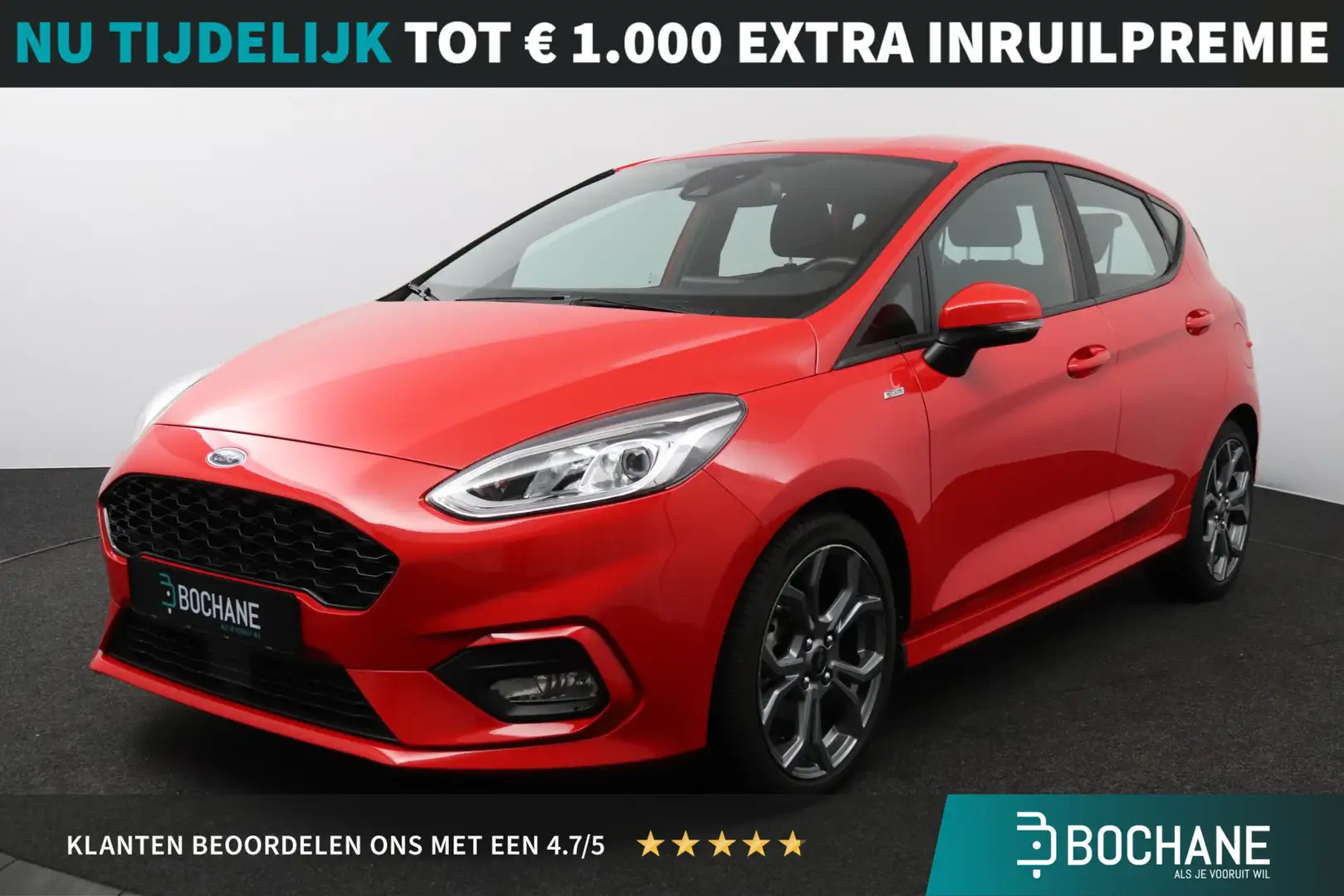 Ford Fiesta 1.0 EcoBoost ST-Line | LED Koplampen| Cruise-Contr Rouge - 1