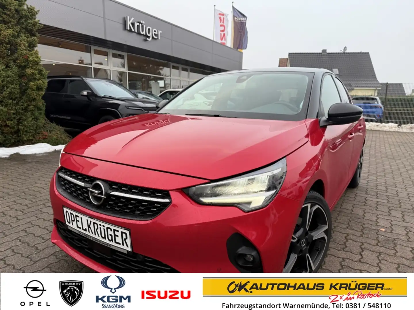 Opel Corsa F Elegance inkl. *SHZ*LHZ*Rückfahrkamera* Rouge - 1