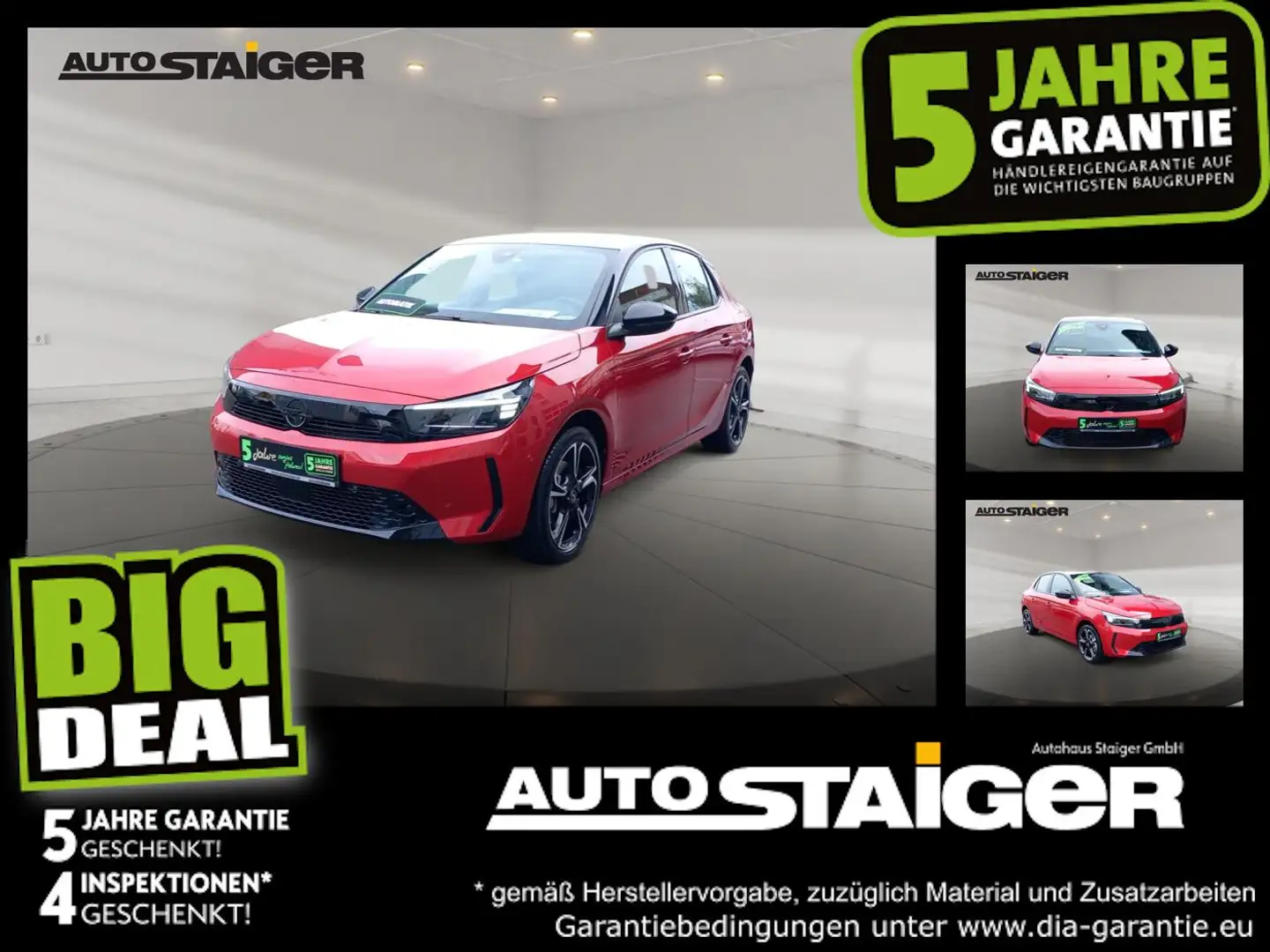 Opel Corsa F 1.2 Turbo GS Automatik, LED, PDC, SHZ,Alu Rot - 1