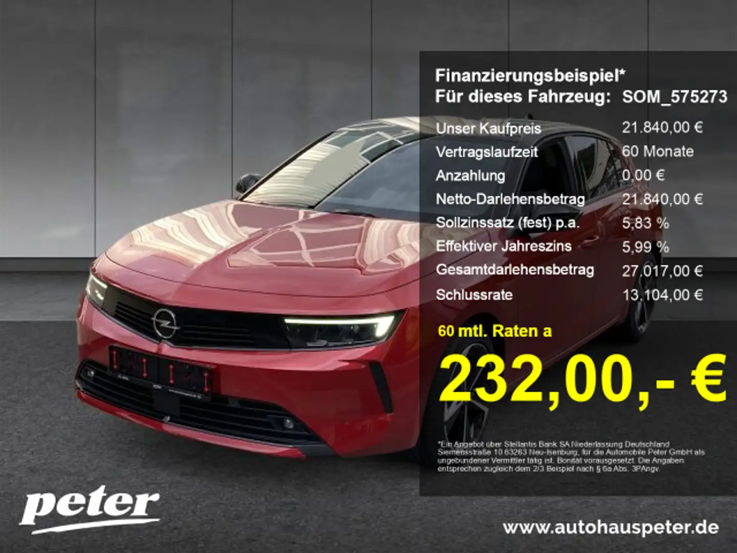 Opel Astra Astra L 1.2 Elegance Keyless LED Rückfahrkamera (M Rood - 1