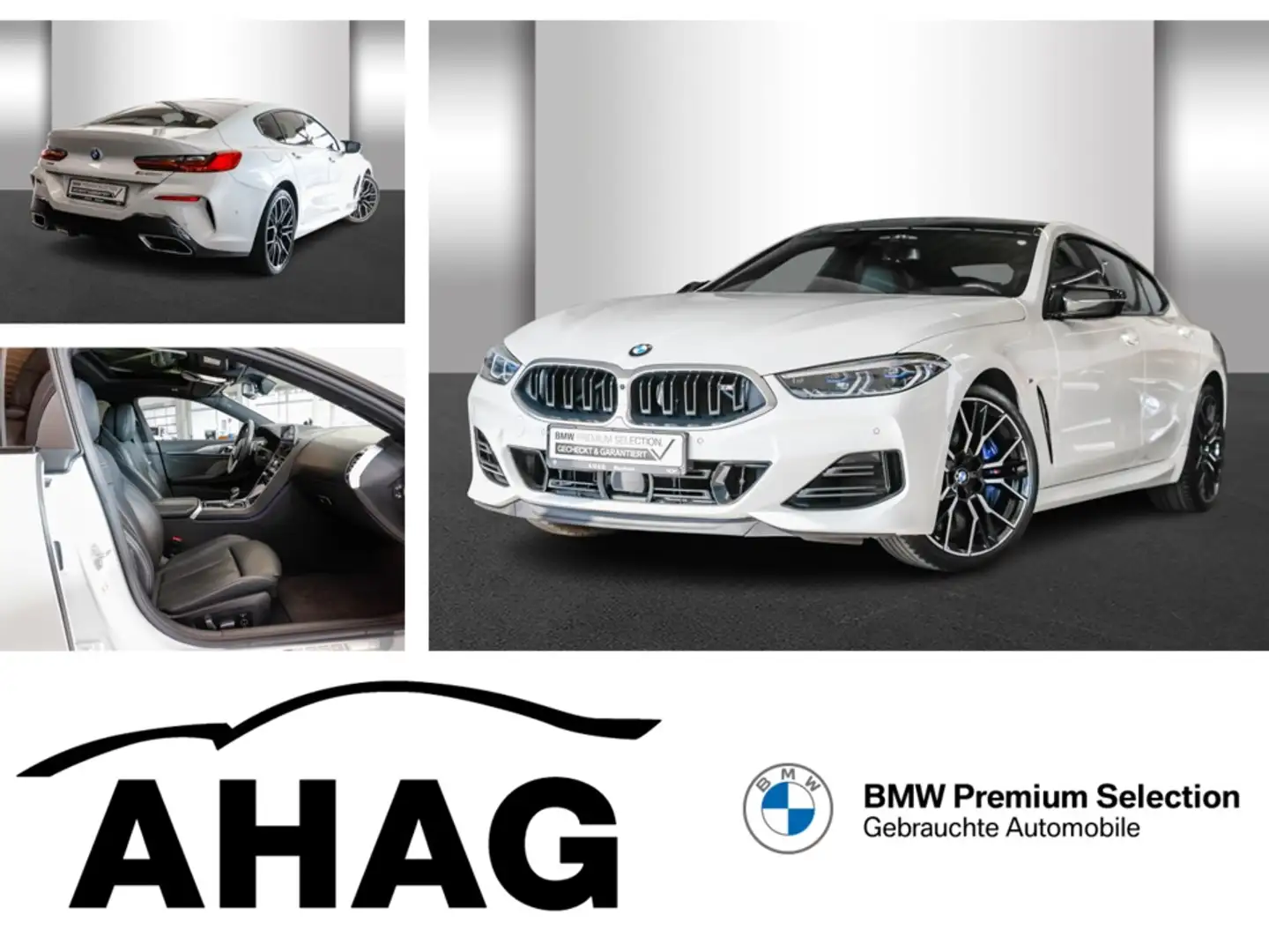 BMW M850 i xDrive Gran Coupe Steptronic Panorama RFT Weiß - 1