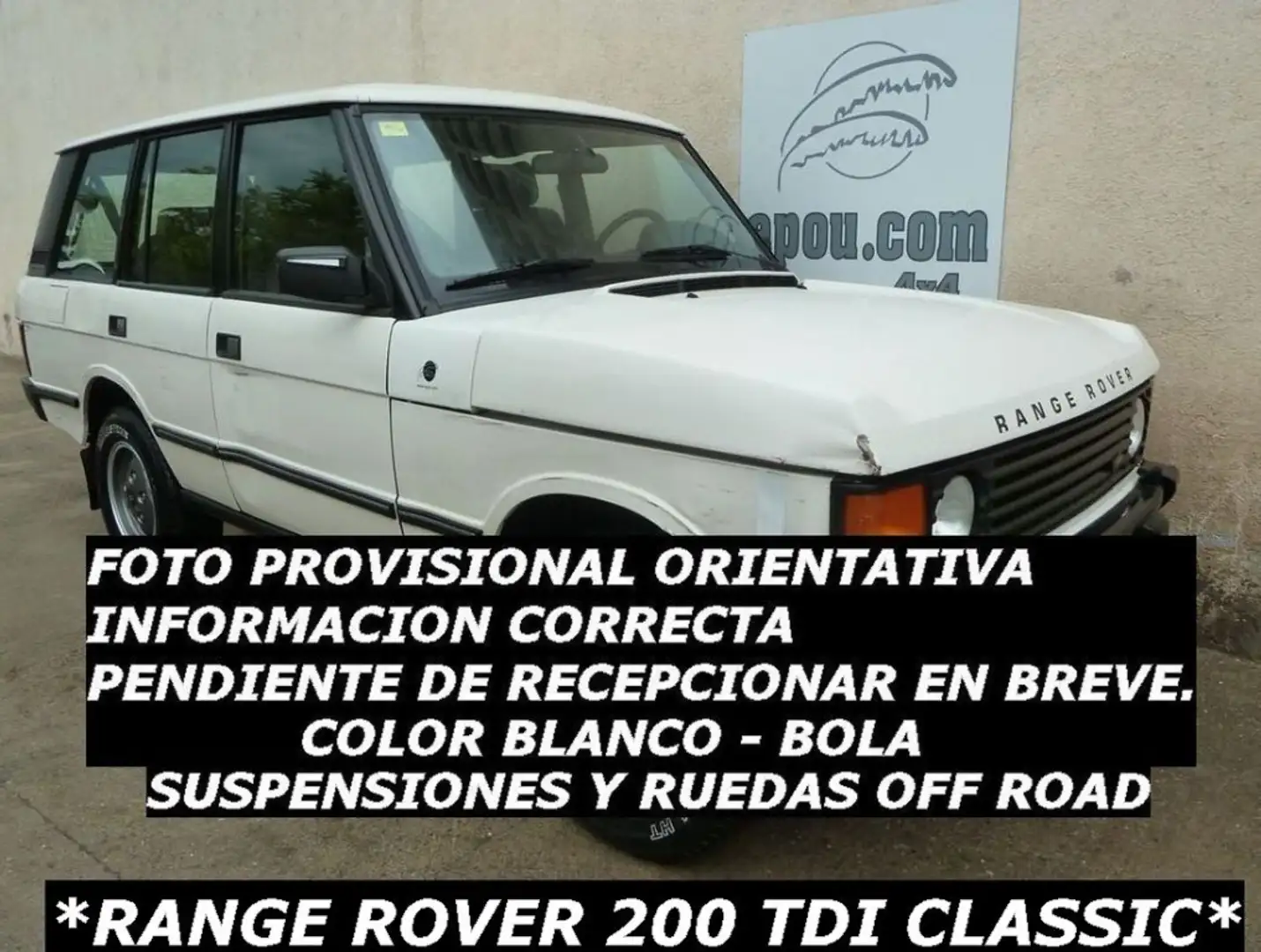Land Rover Range Rover 2.5 TD Blanco - 1