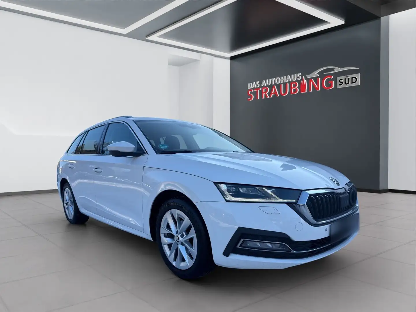 Skoda Octavia Combi 2.0 TDI NEUES MODELL*NAVI*LED*AUTO Weiß - 1