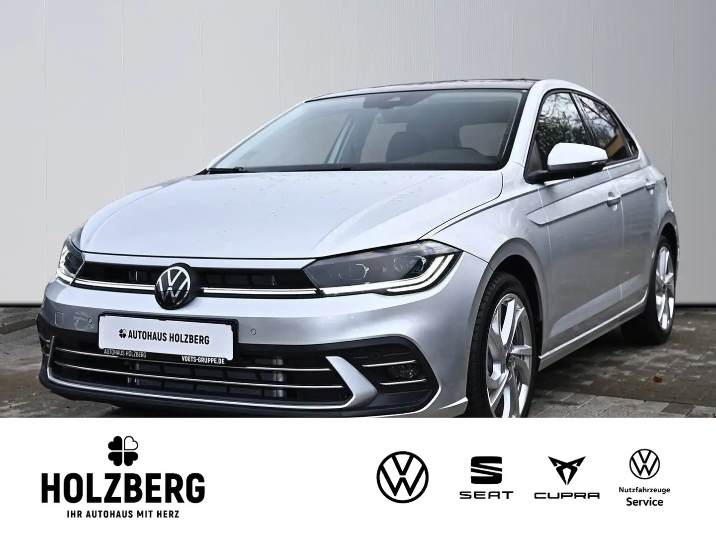 Volkswagen Polo VI 1.0 TSI DSG Style AHK+PANO+RFK+NAV+SHZ Gris - 1