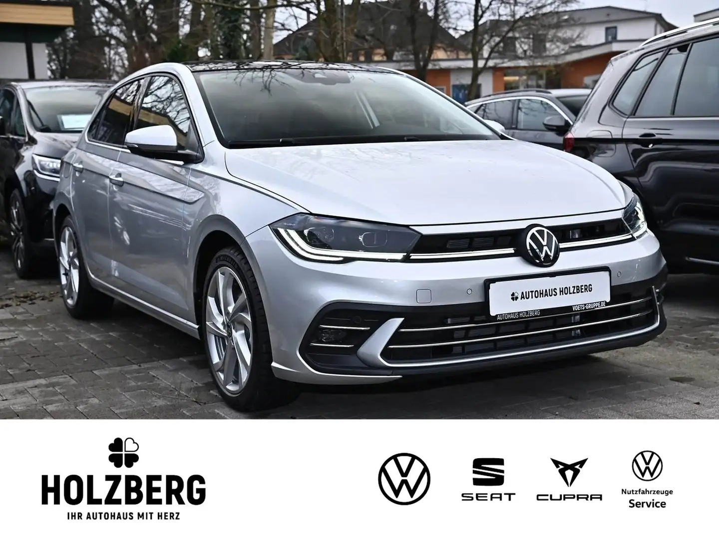 Volkswagen Polo VI 1.0 TSI DSG Style AHK+PANO+RFK+NAV+SHZ Gris - 2