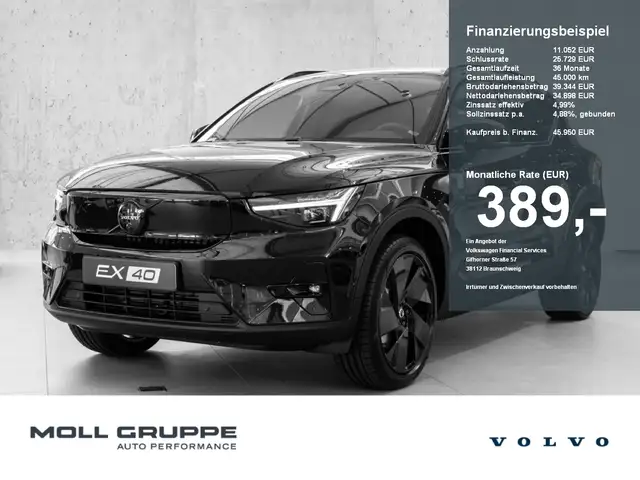 Volvo EX40 Black Edition Single Motor Extended Range Elektris