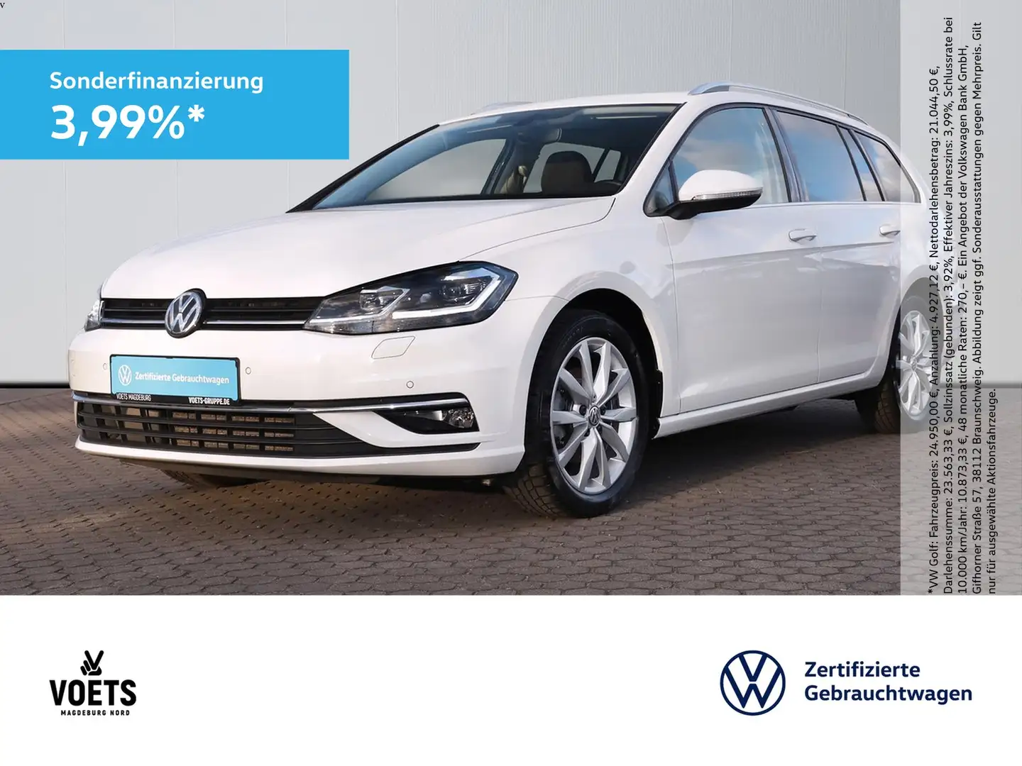 Volkswagen Golf Variant 1.5TSI HIGHLINE LED+Navi+Sitzhzg. Bianco - 1