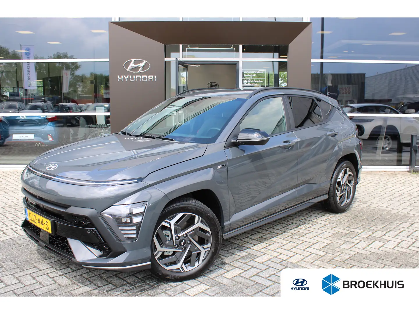Hyundai KONA 1.6 GDI HEV N Line | 360 camera | Elektrisch verst Grau - 1