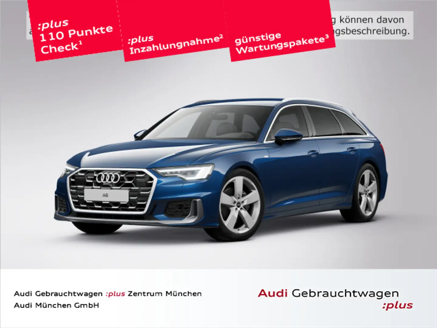 Audi A6 40 TDI qu. S line AHK/ACC/20"Zoll Blau - 1