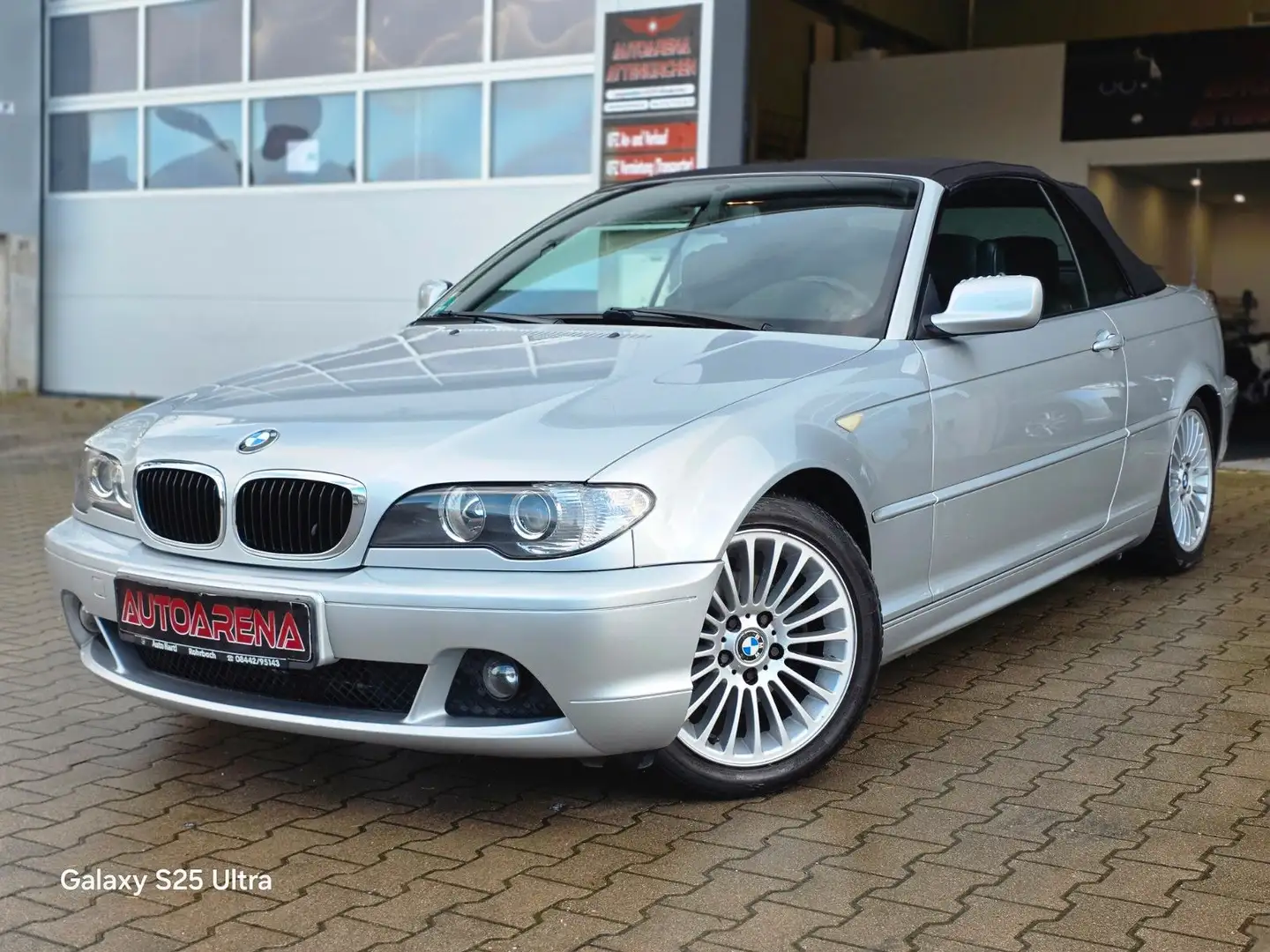 BMW 318 E46 Cabrio|VOLLLEDER|SHZ|KLIMAAUTOMATIK|PDC Argent - 1