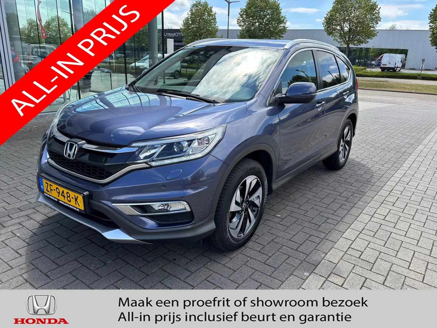 Honda CR-V 2.0 4WD Lifestyle | P.cam | Navi | Pdc | Trekgewic Blauw - 1