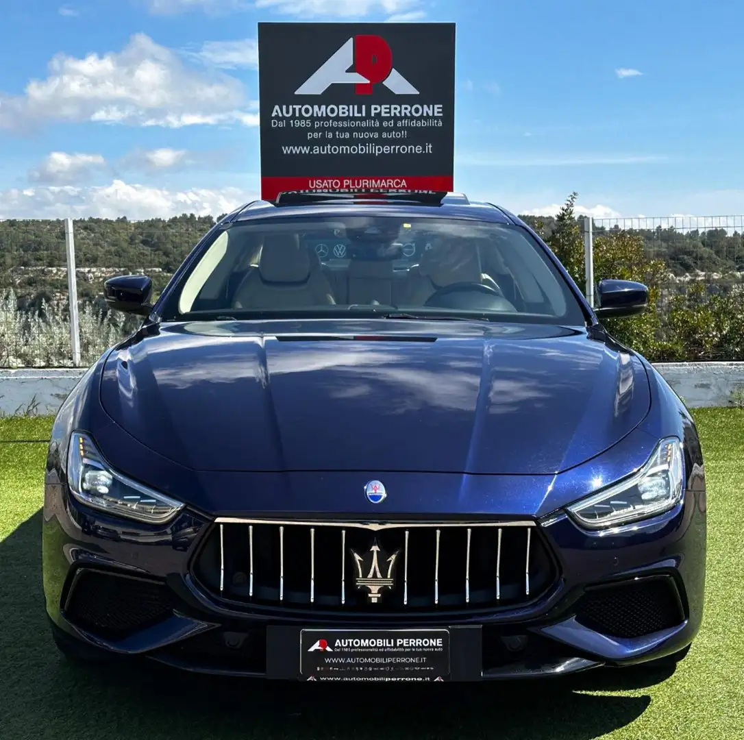 Maserati Ghibli V6 Diesel 250cv GranSport (Tetto/APP/Navi/Led) Blu/Azzurro - 2