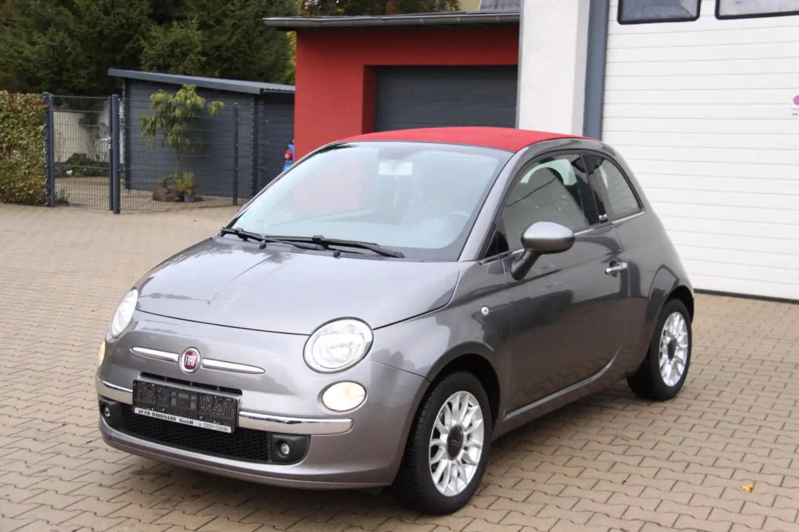 Fiat 500 Klima / PDC / Alu-Felgen Grijs - 2