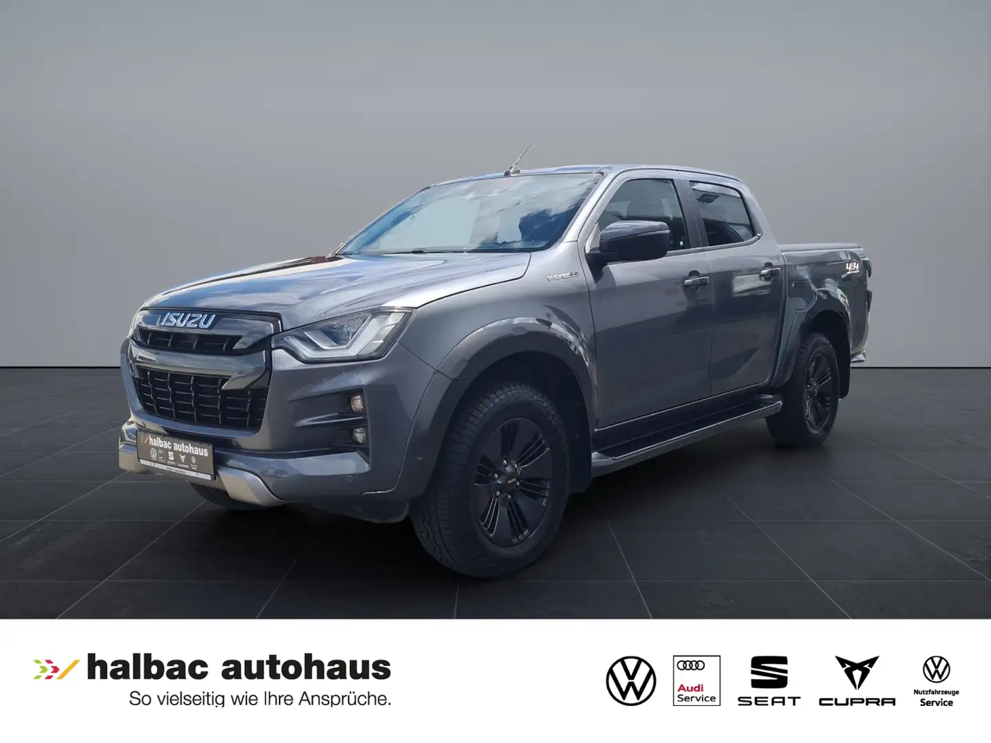 Isuzu D-Max DC 1.9 TDI 4WD V-CROSS+AHK+NAVI+LED+SHZ+PDC+KAMER Grau - 1