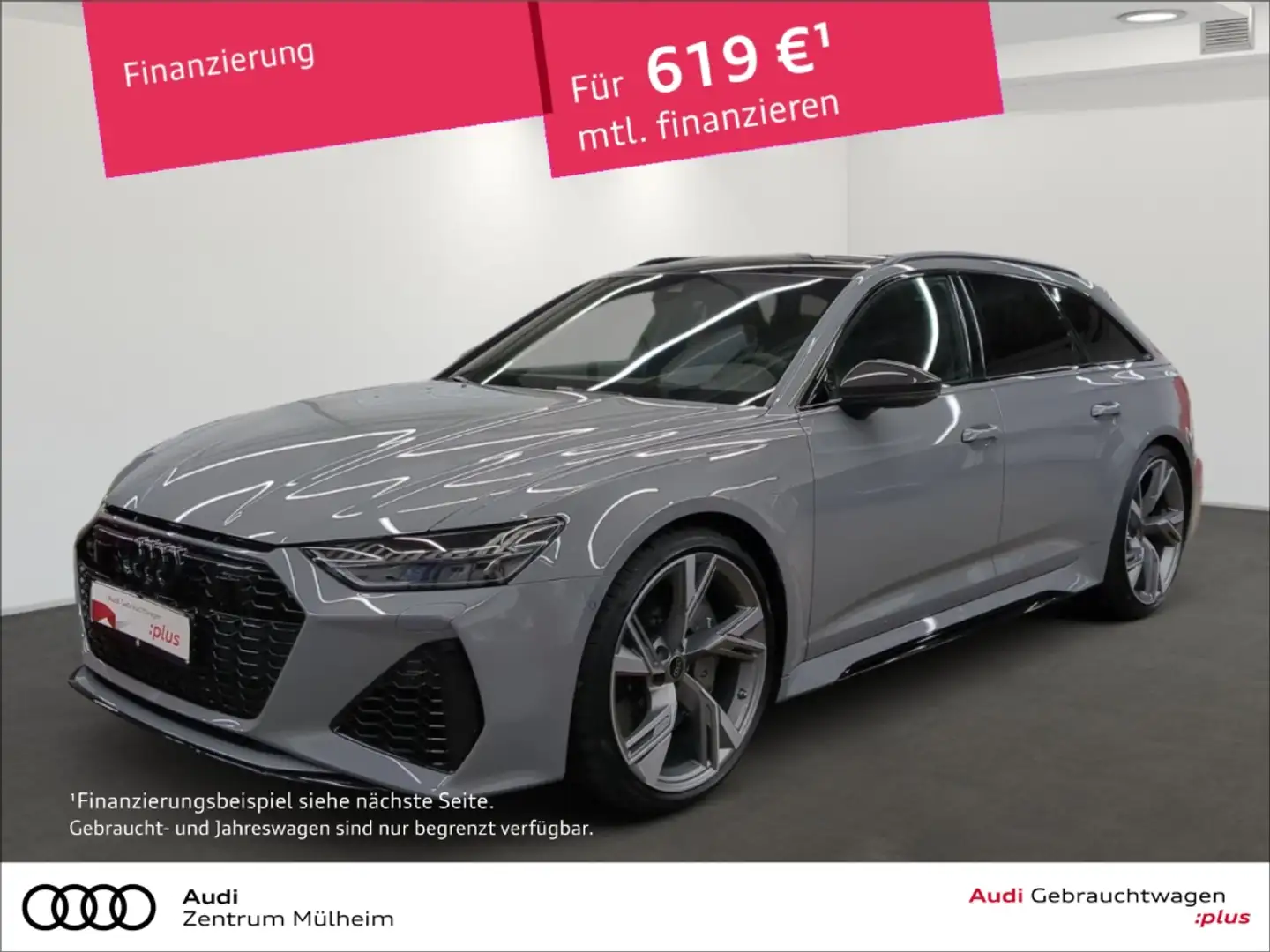 Audi RS6 Avant 4.0 TFSI quattro Keramik Navi Pano Standheiz Grau - 1