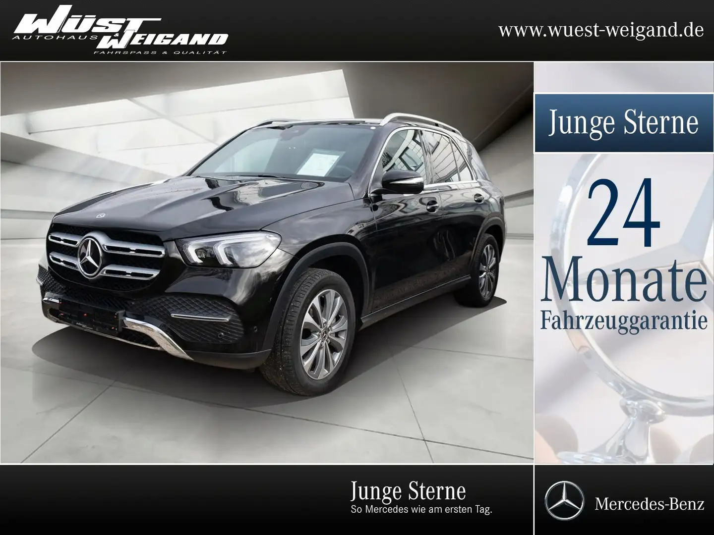 Mercedes-Benz GLE 300 d 4M Pano+AHK+360°+Multibeam+WSC+Leder Schwarz - 1