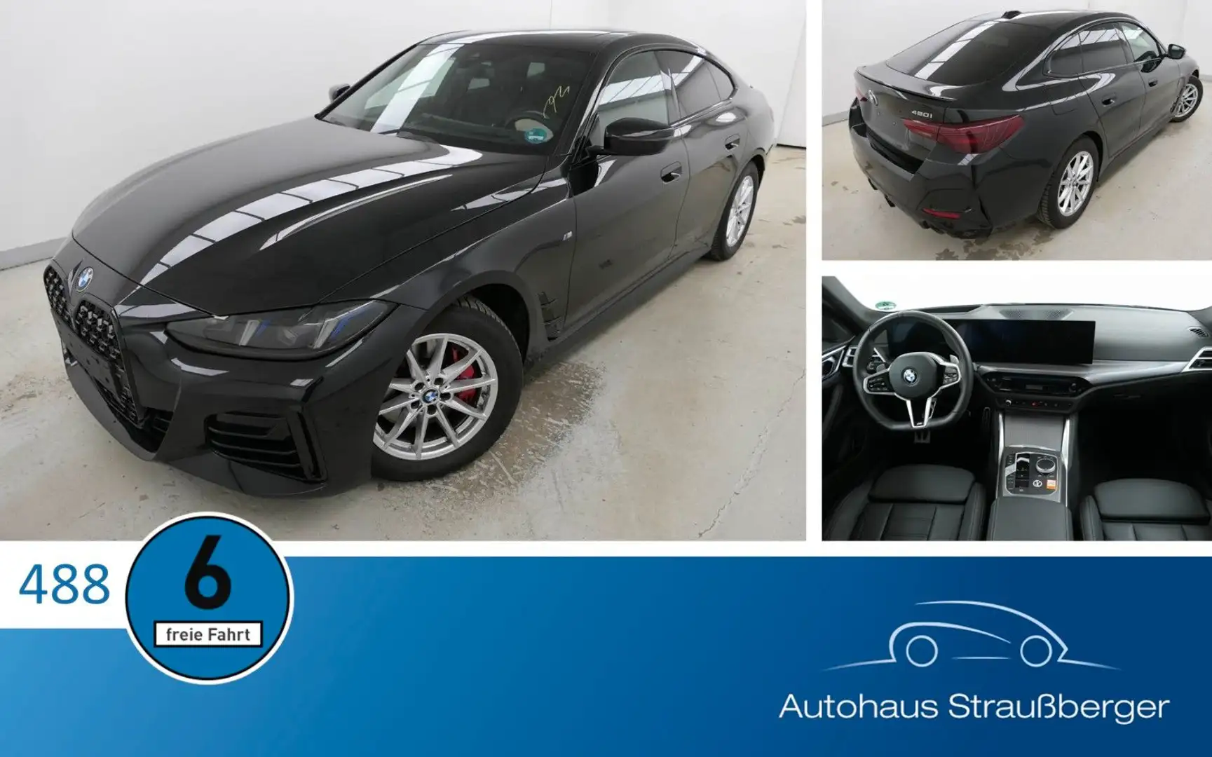 BMW 420 420i Gran Coupé M-Sport ACC SHZ LED 360° KZU Schwarz - 1