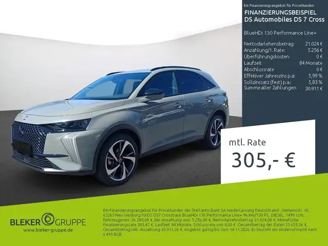 DS Automobiles DS 7 Crossback BlueHDi 130 Performance Line+