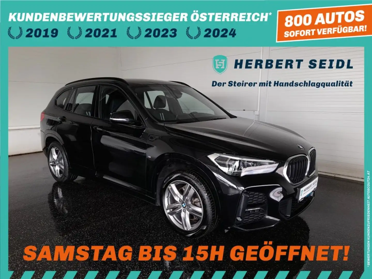 BMW X1 25e M-SPORT 4x4 PHEV Aut *VOLL-LED / NAVI / AHV & KAMERA / TEILLEDER / HEAD-UP / E-KLAPPE / SHZG* Schwarz - 1