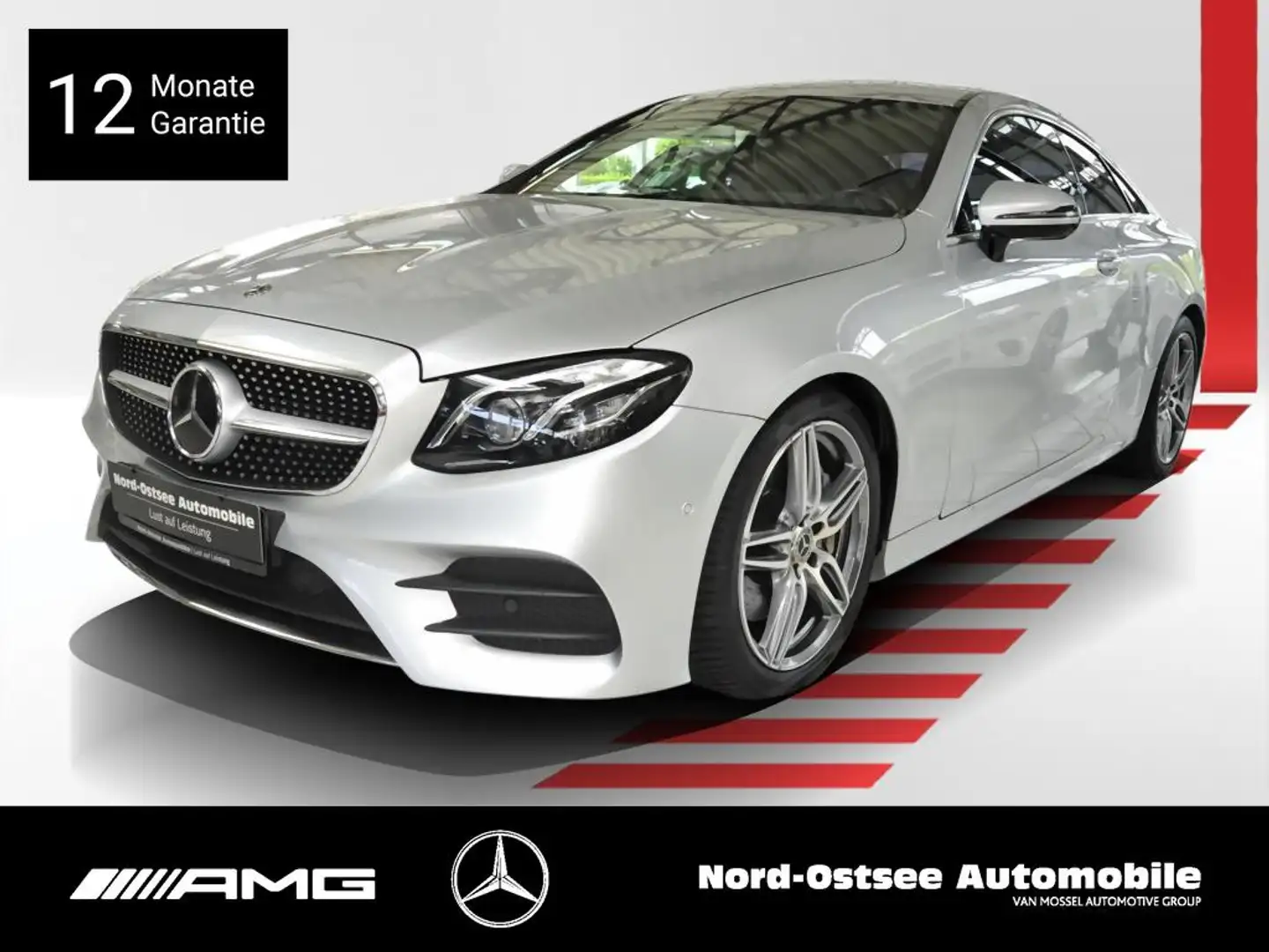 Mercedes-Benz E 300 Coupé AMG COMAND KAMERA MULTIBEAM KEYLESS Plateado - 1