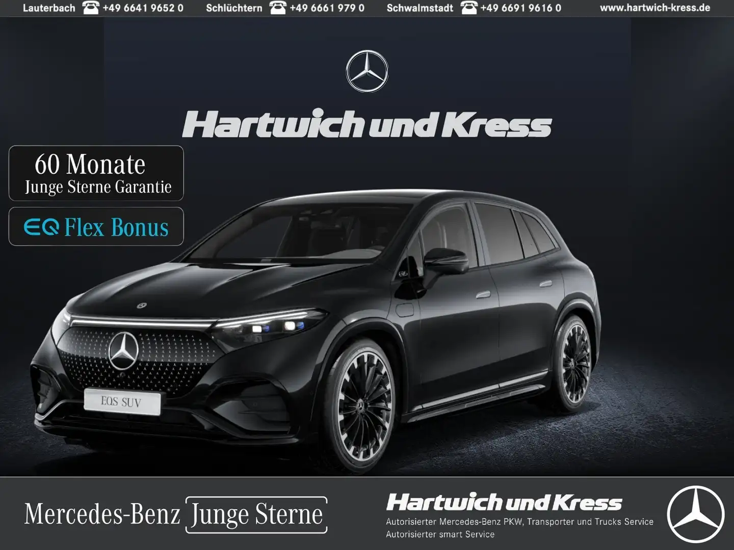 Mercedes-Benz EQS SUV EQS 450+ SUV AMG Line+AIRMATIC+360°-Kamera+Pano+Burmester+Hyperscreen+DIGIAL LIGHT+HA-Lenkung+22"+ Schwarz - 1