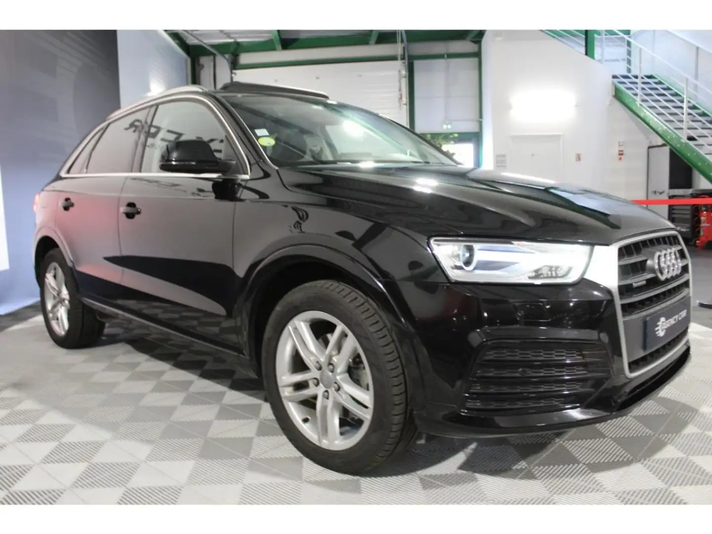 Audi Q3 Ambition Luxe Quattro 2.0 TDI -184CH-BV S-tronic-SUIVI AUDI-CUIR-TO Schwarz - 2