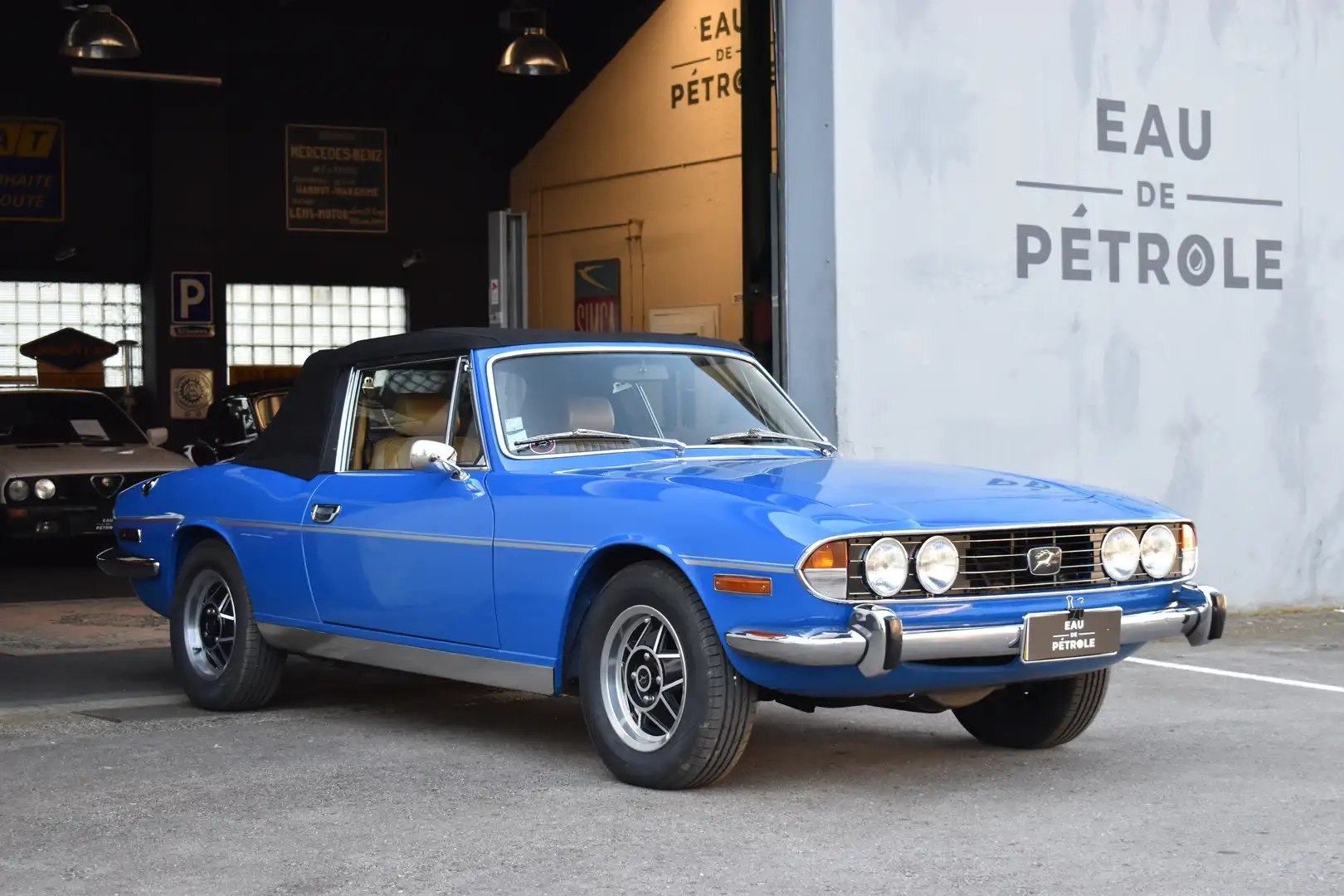 Triumph Stag Cabriolet Bleu - 2
