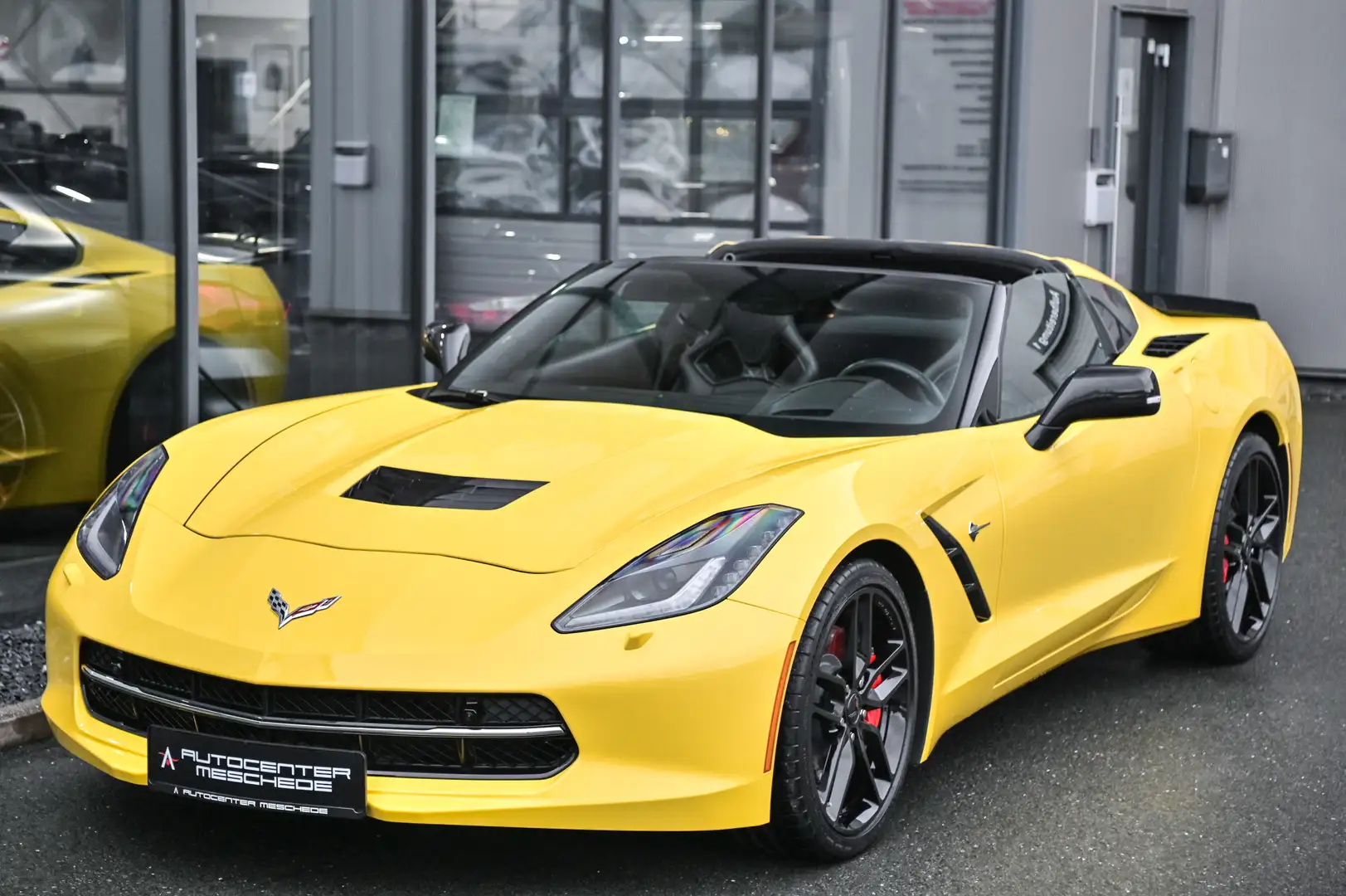 Corvette C7 Stingray 3LT 6.2 V8 Targa Schalensitze* Navi* Gelb - 2