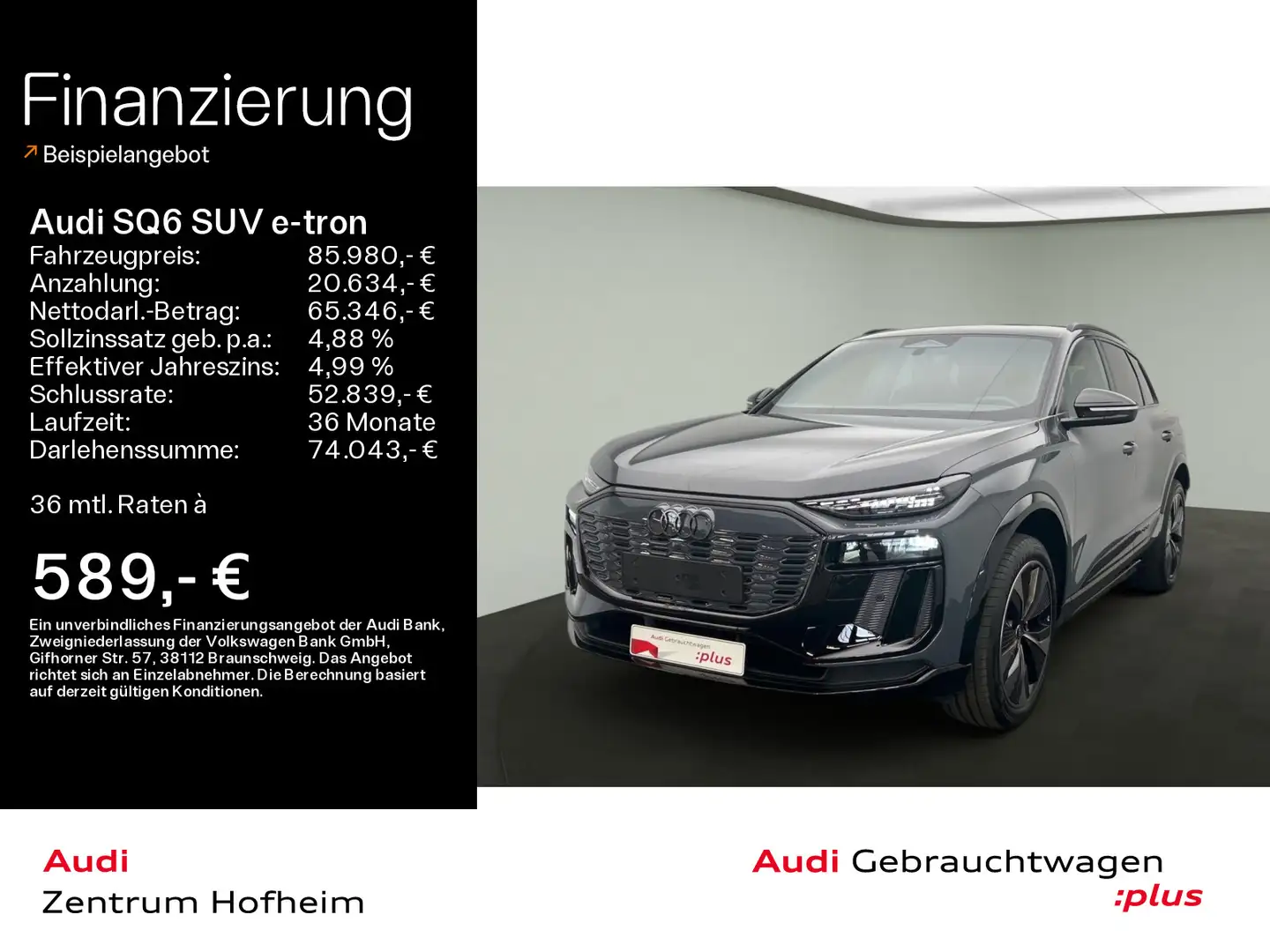 Audi SQ6 edition one grey*Air*B&O*AR-HUD*P siva - 1
