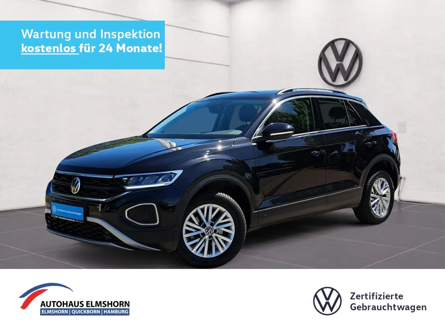 Volkswagen T-Roc Life 1.5 TSI NAV APP KAM LED GJ-REIF DAB PDC SHZ Nero - 1
