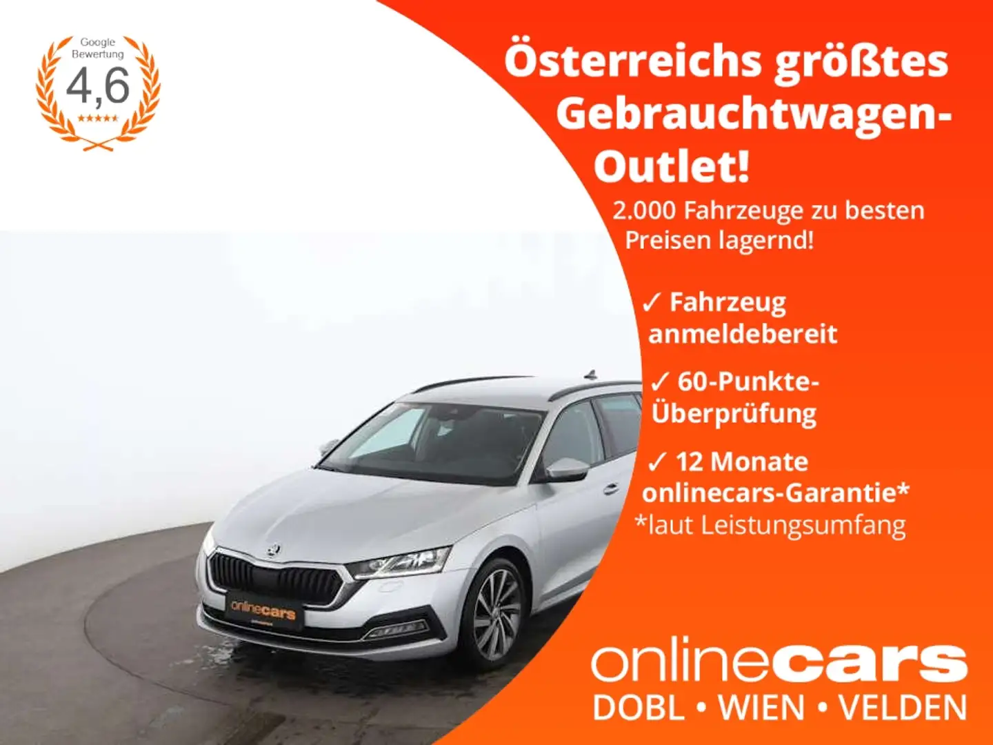 Skoda Octavia Combi 2.0 TDI First Aut MATRIX RADAR NAVI Argent - 1
