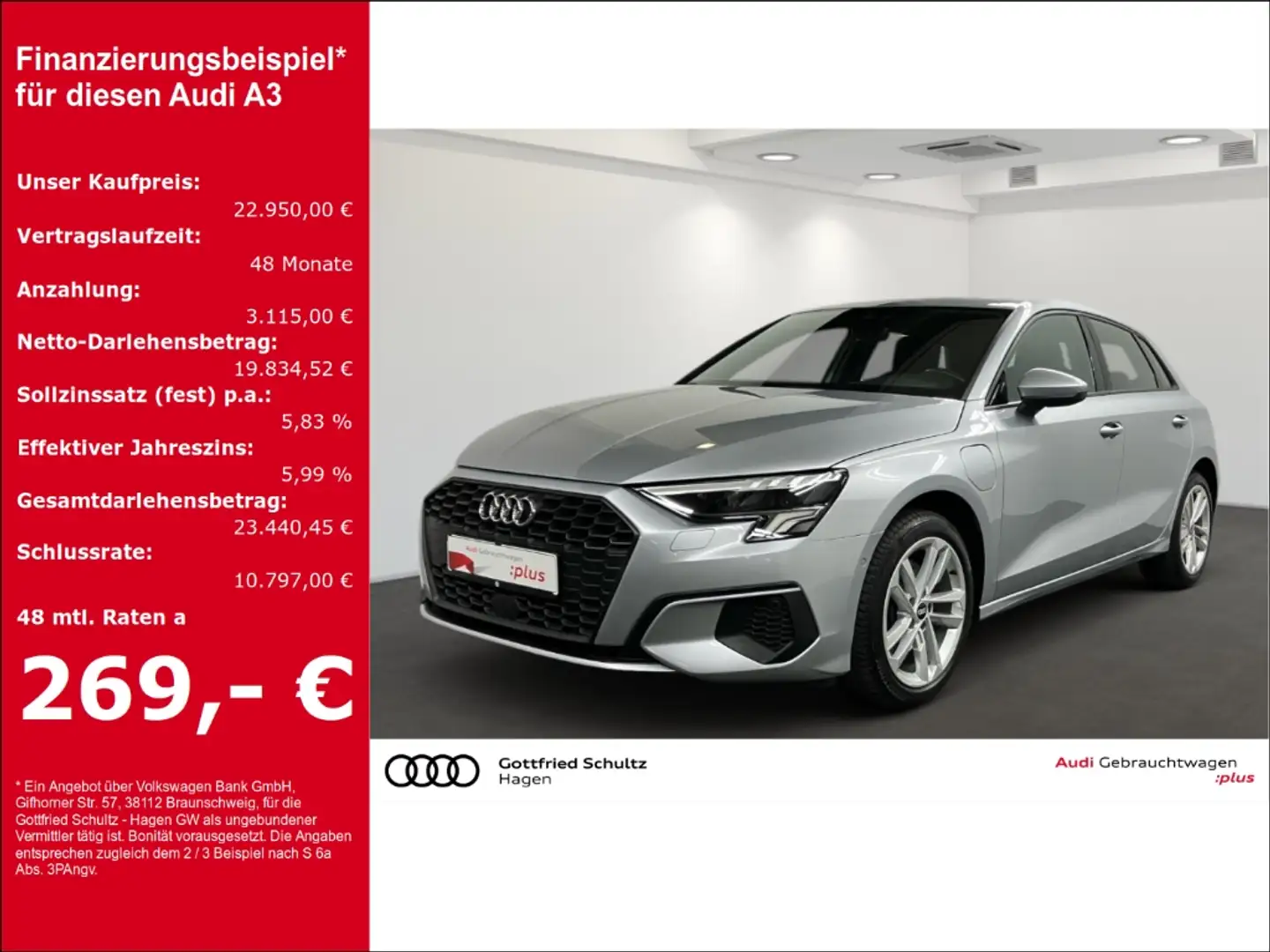 Audi A3 Sportback 40 TFSIe S-tronic LED NAV GRA SHZ Zilver - 1