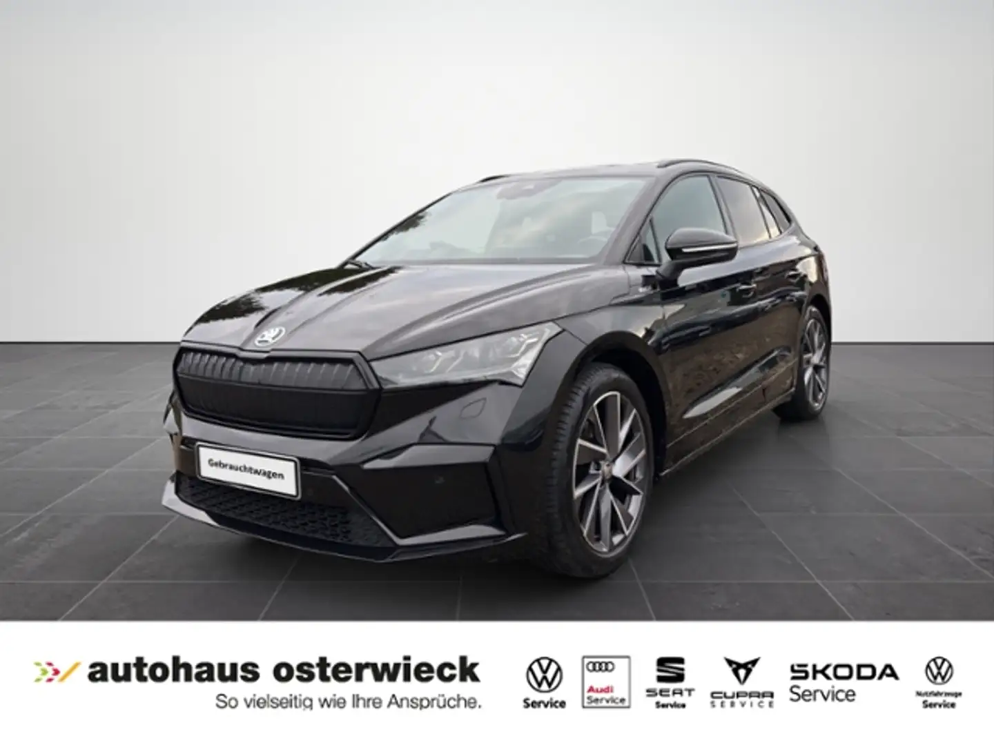 Skoda Enyaq iV 60 Sportline AHK Schwarz - 1