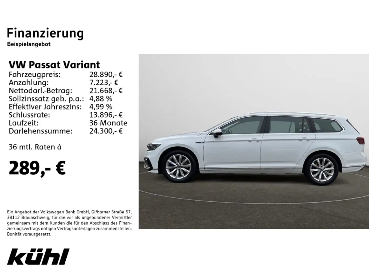 Volkswagen Passat Variant 1.4 TSI Plug-In Hybrid GTE Navi,S Weiß - 2