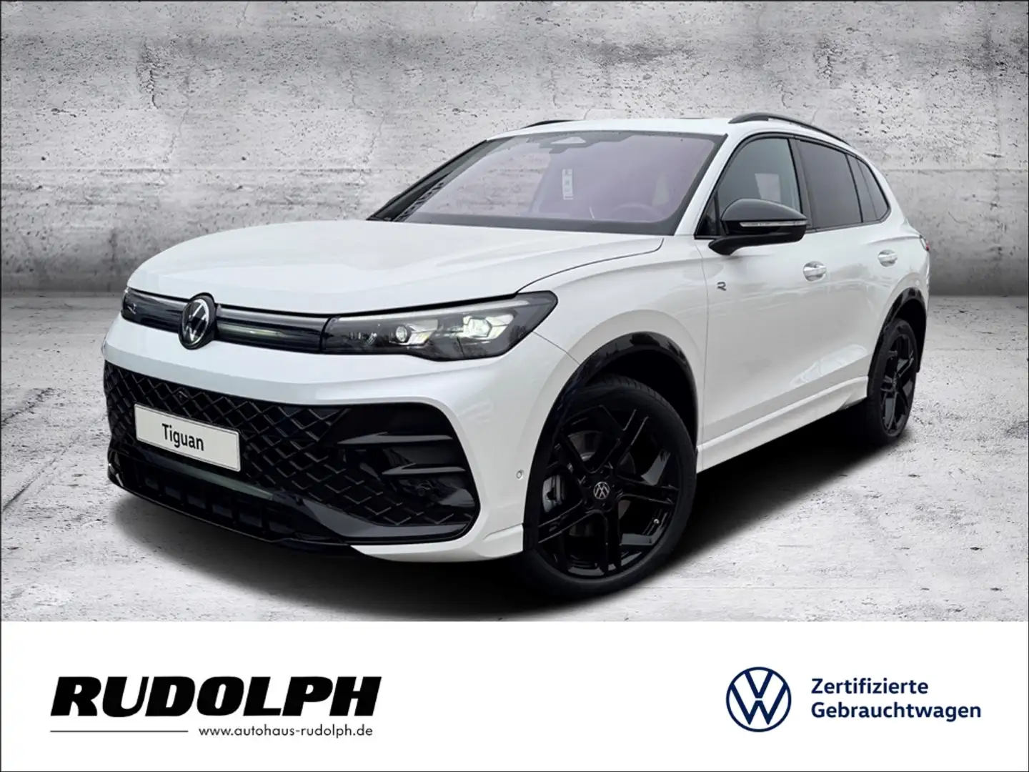 Volkswagen Tiguan 2.0 TDI R-Line 4Motion DSG HUD LED BT StandHZG Har Weiß - 1