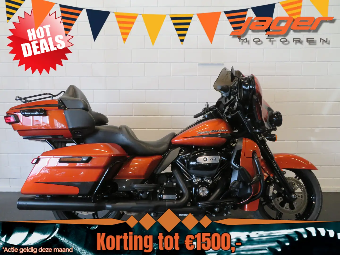 Harley-Davidson Ultra Limited FLHTK GLIDE ELECTRA Oranje - 1