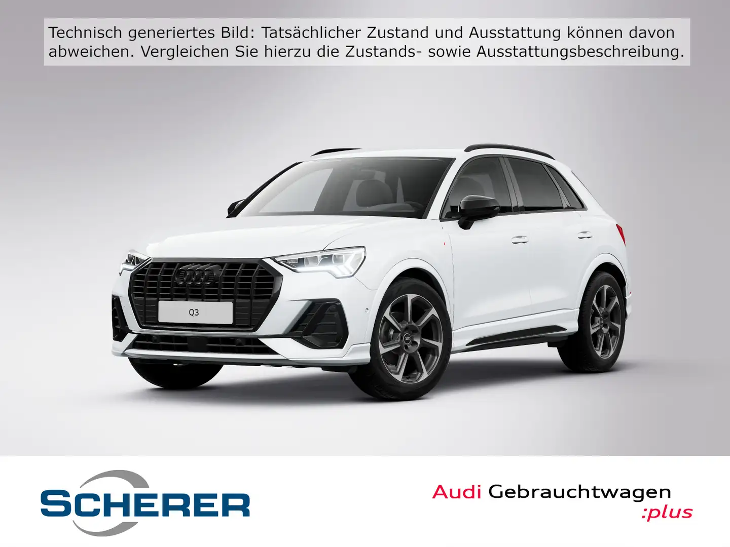 Audi Q3 S line 35 TFSI S tronic LED NAVI+ AHK EPH+ Weiß - 1