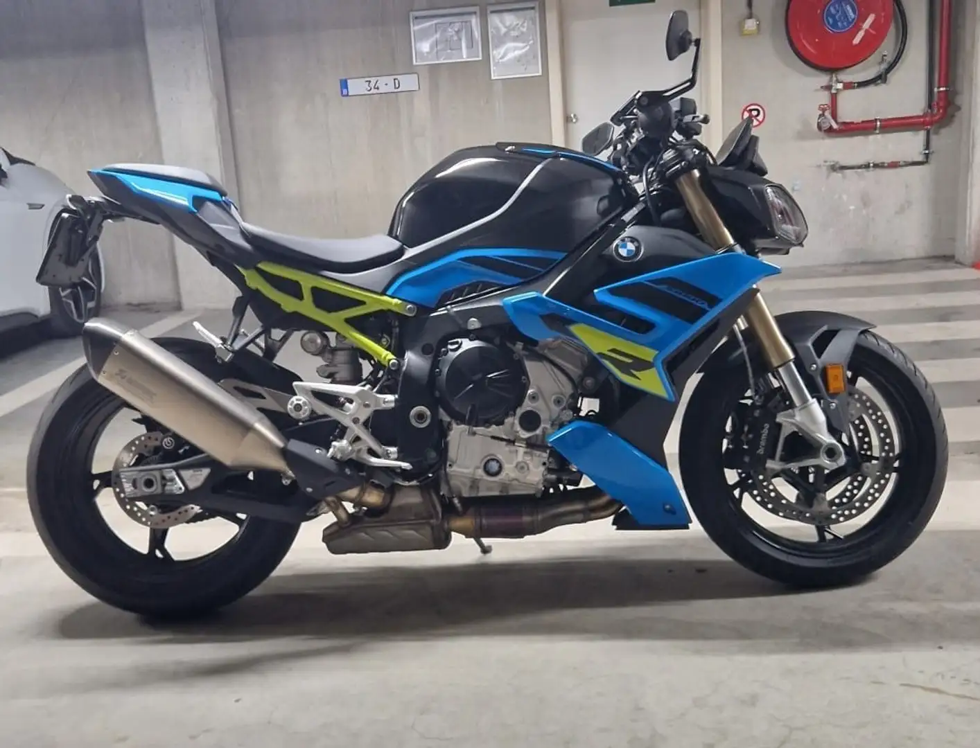BMW S 1000 R ABS, poignées chauffantes, RDC, DTC, ordinateur de Bleu - 1