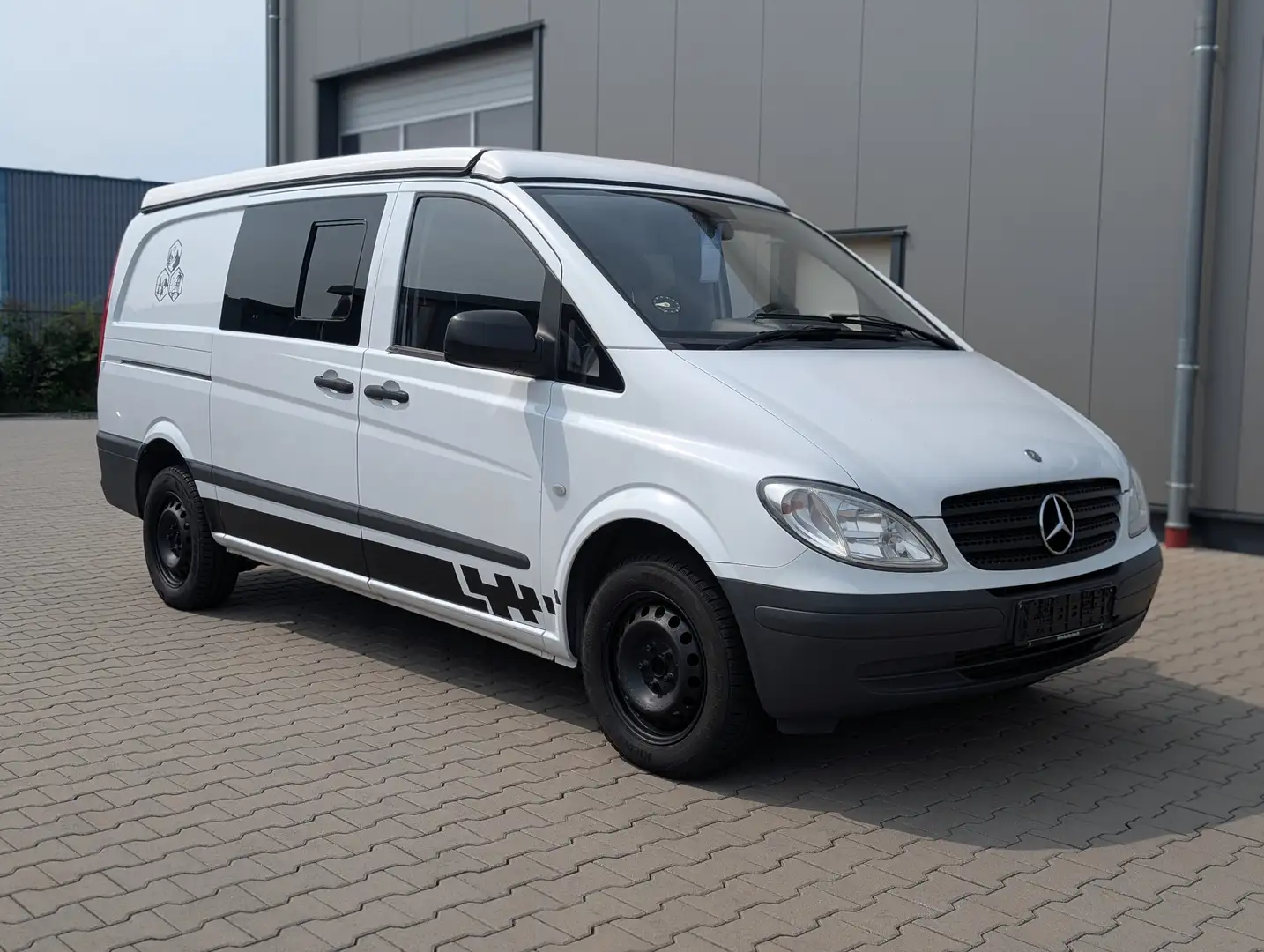 Mercedes-Benz Vito 109 lang W639 Aufstelldach Camper Weiß - 2