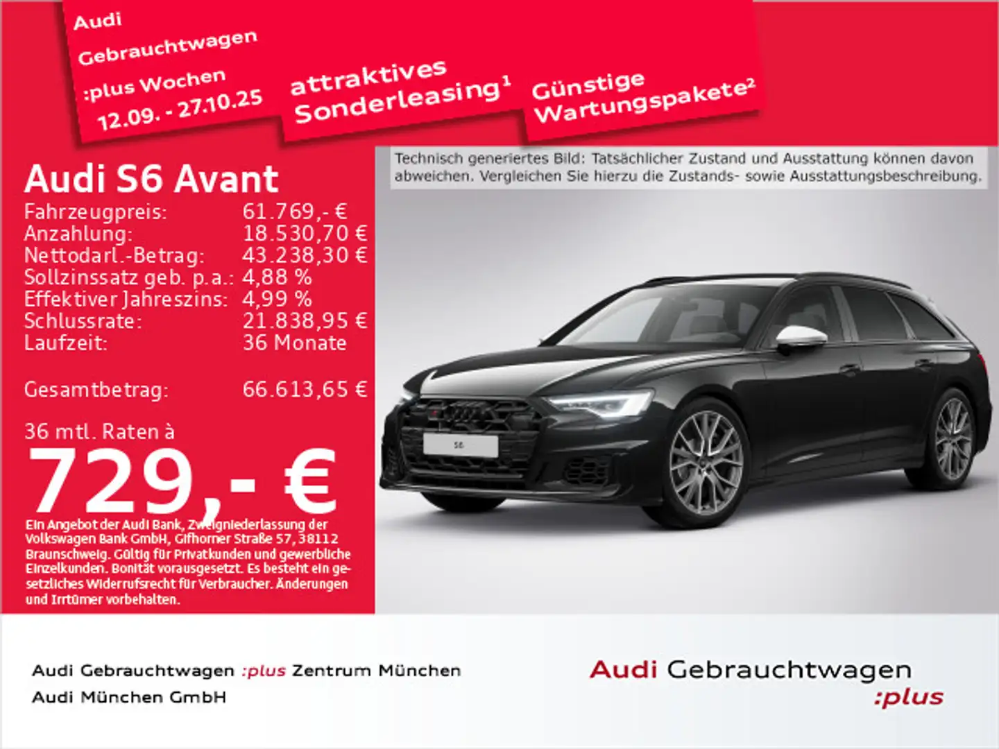 Audi S6 TDI tiptr. B&O/Matrix Schwarz - 1