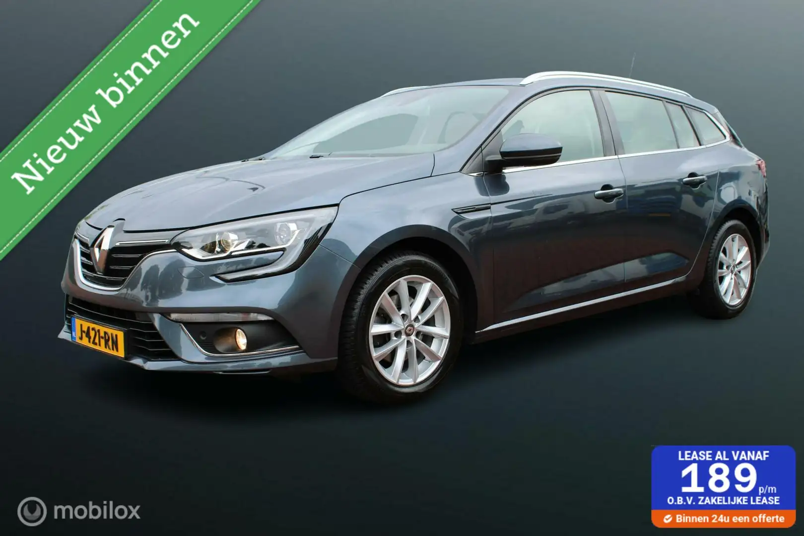 Renault Megane Estate 1.3 TCe Limited 140 PK, Stoel verwarming, P Blau - 1