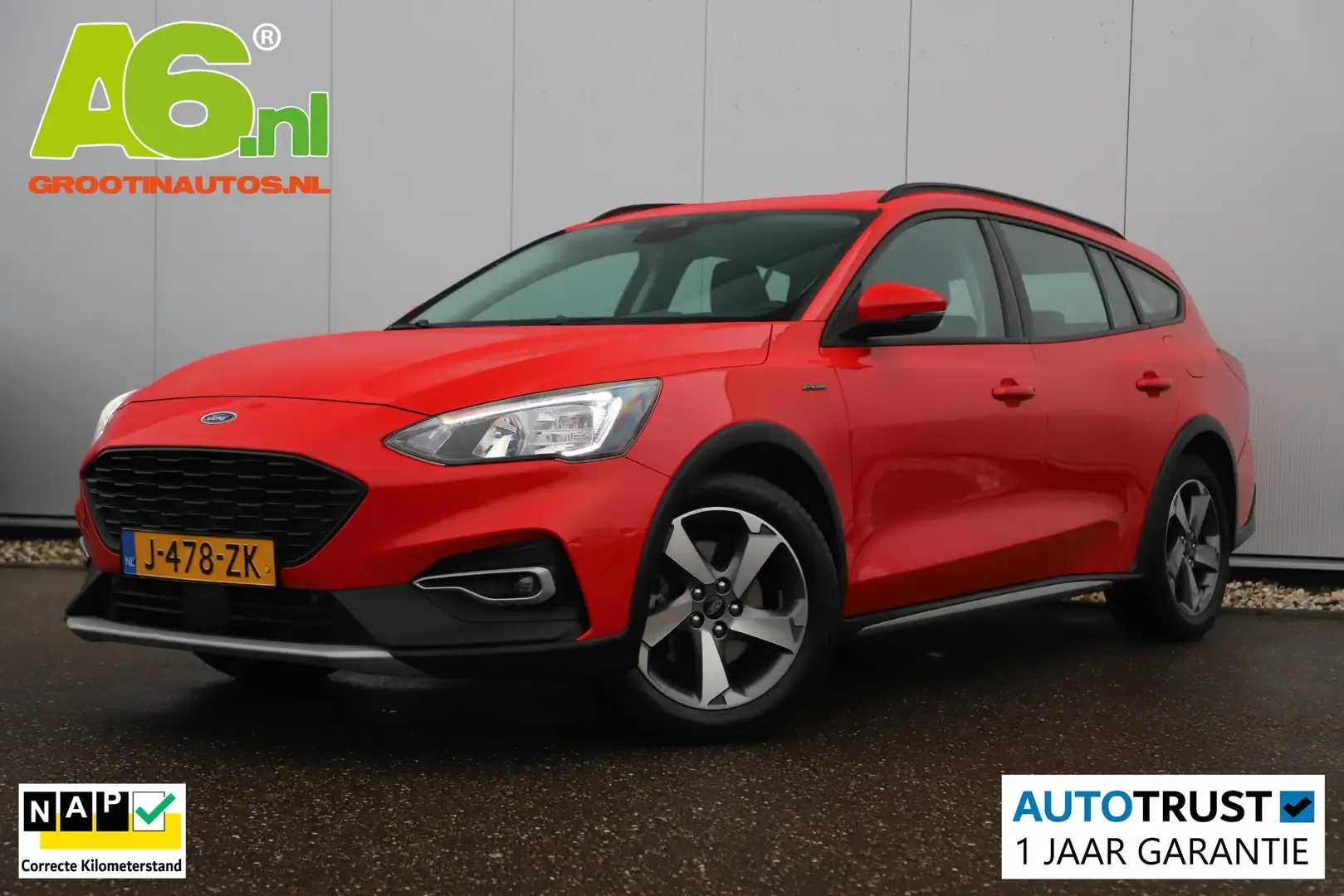 Ford Focus Wagon 1.0 EcoBoost Hybrid Active Business 125PK Tr Rouge - 1