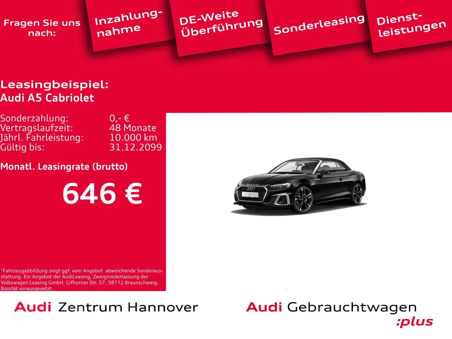 Audi A5 40 TDI qu. S line Matrix B&O Kamera Noir - 1