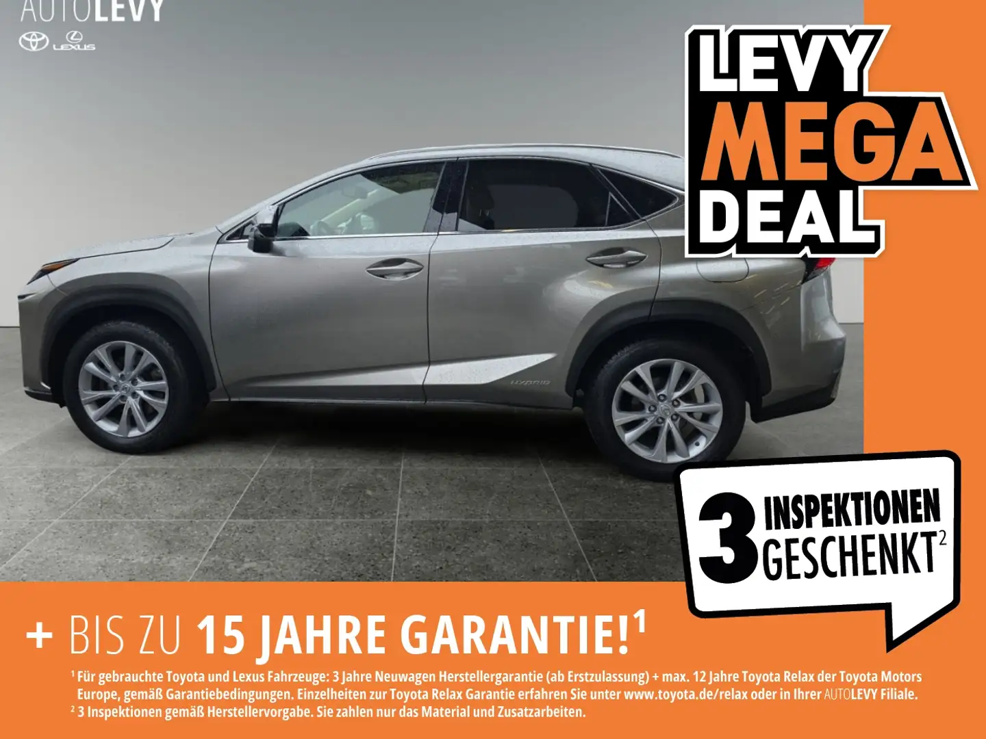 Lexus NX 300 h E-Four Luxury Line 8FACH/AHK Silber - 1