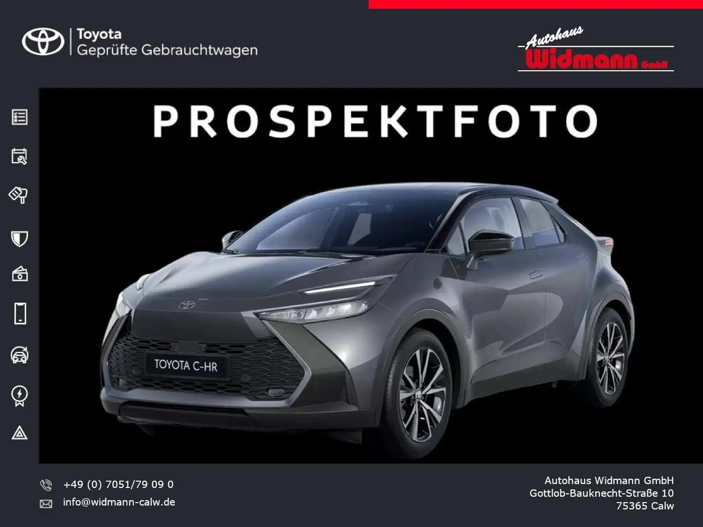 Toyota C-HR 2.0 Hybrid Teamplayer TECHNIK-PAKET Gris - 1
