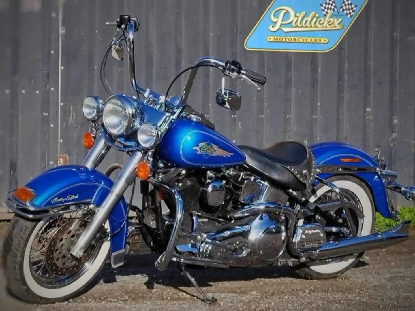 Harley-Davidson Heritage Softail Blauw - 1